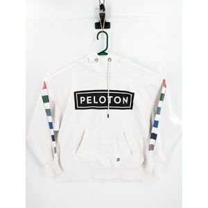Peloton Women's White Pullover Hooded Sweatshirt, Size XL